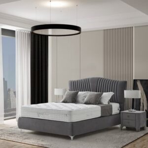 מיטה זוגית מעוצבת עם ארגז מצעים דגם פורטוקולה