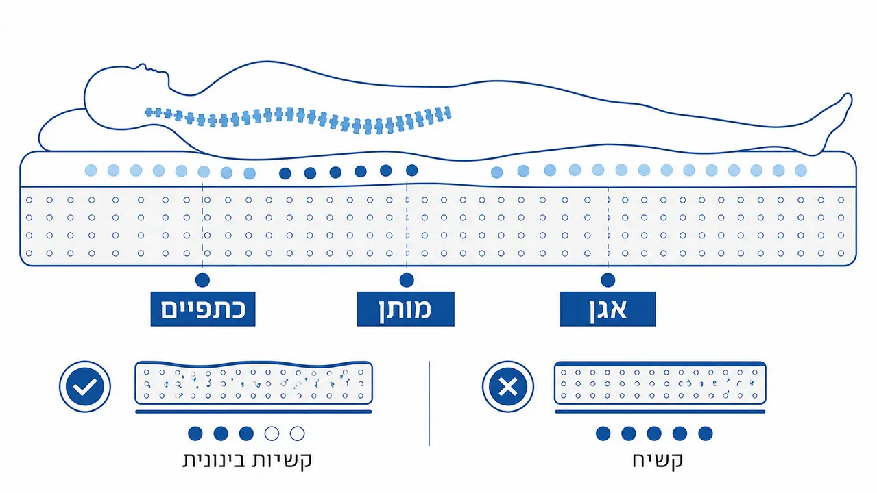 מזרון לטקס זוגי וכאבי גב