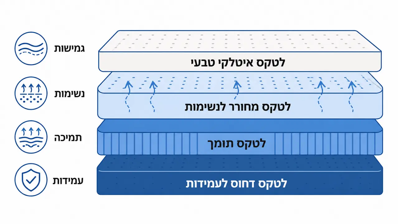מדריך לקניית מזרון לטקס איטלקי איכותי