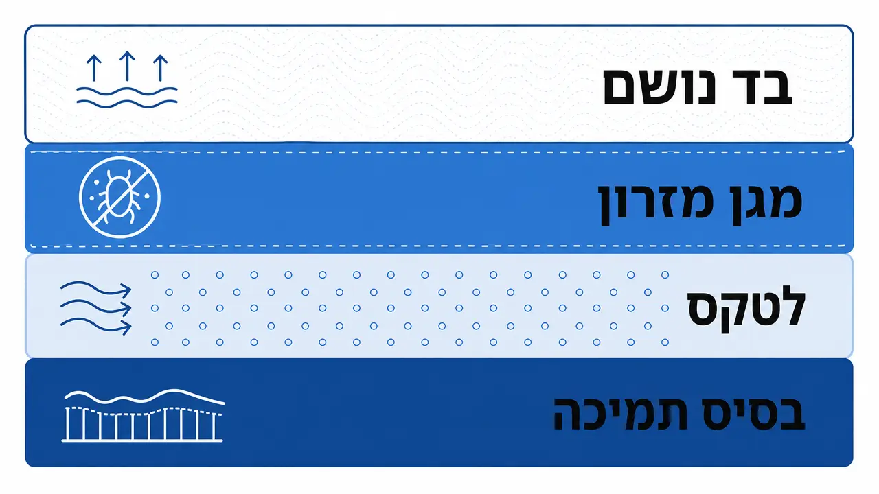מזרון לאלרגיים לטקס: כך תבחרו מזרן היפואלרגני ואנטי אלרגני
