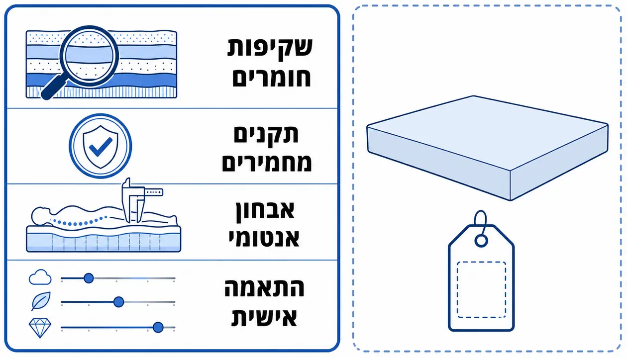 ההבדל בין מזרון ויסקו איטלקי למזרון פרימיום רגיל