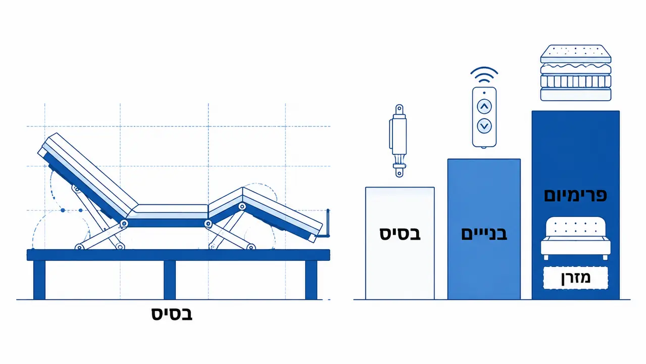 כמה עולה מיטה מתכווננת ומה משפיע על המחיר
