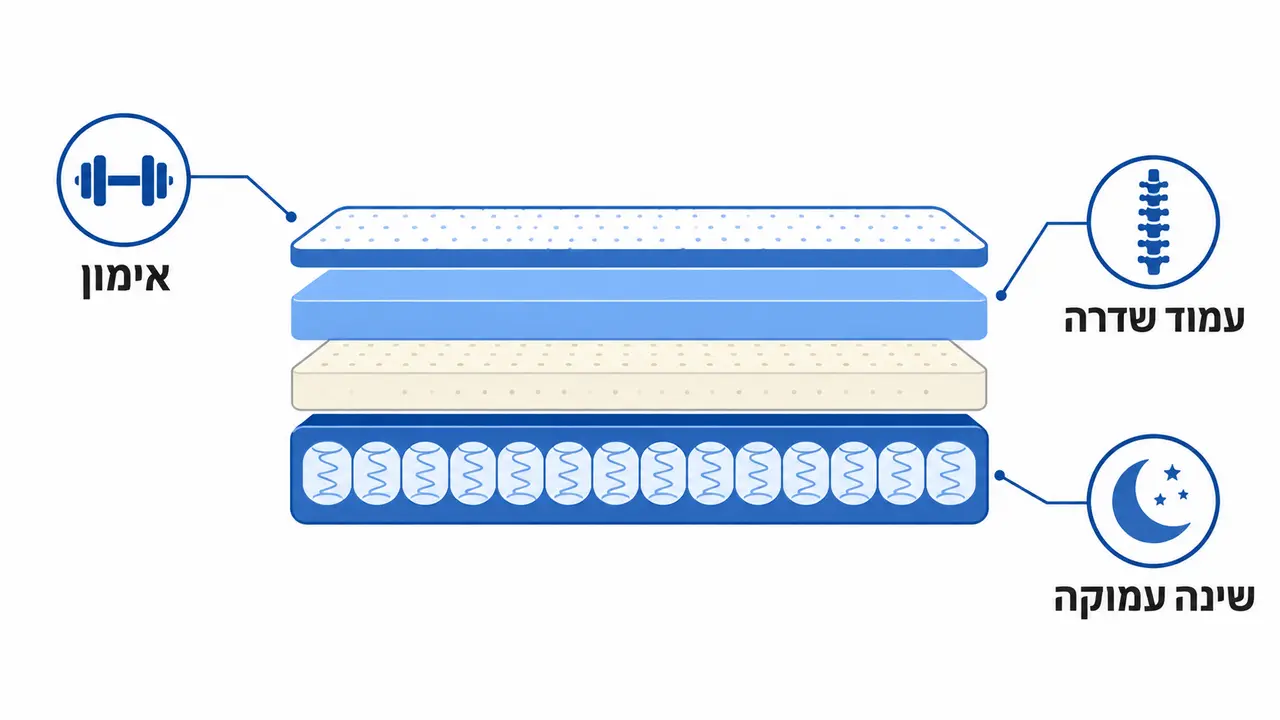 איך לבחור מזרון לספורטאים להתאוששות שרירים מיטבית