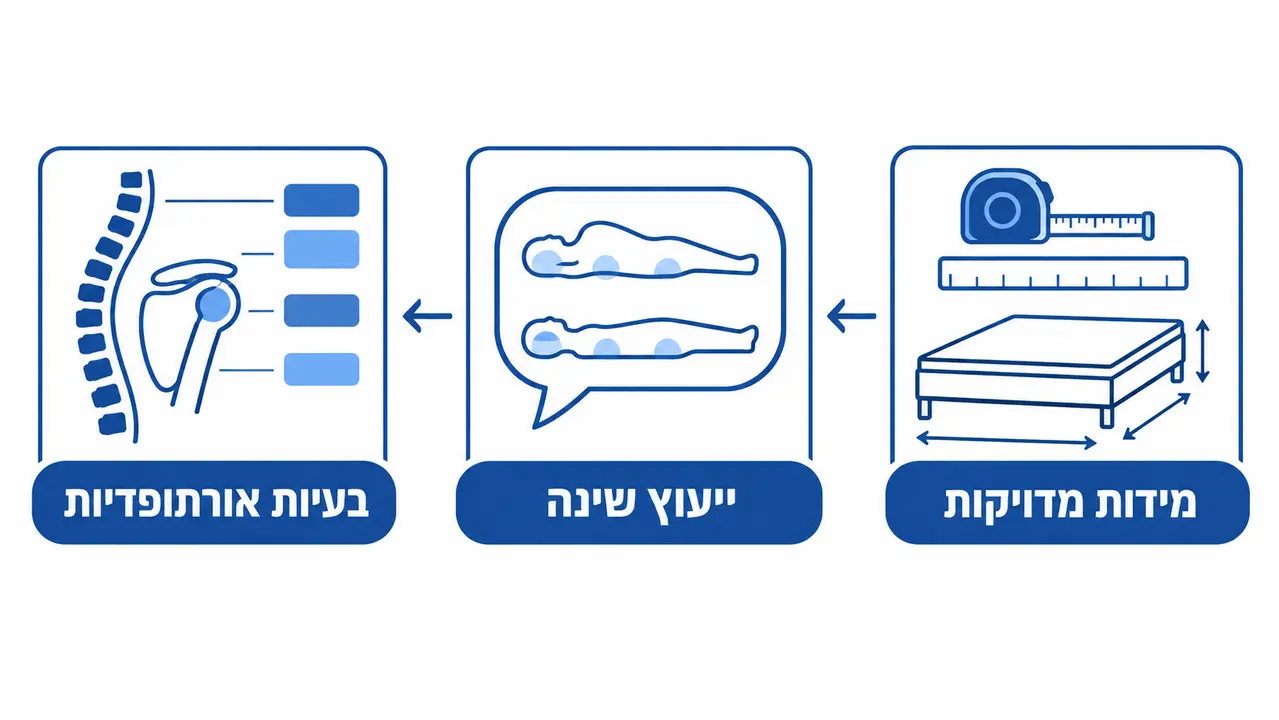 תהליך בחירת המזרון לפני תחילת הייצור